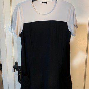 Bylyse 2XL Black & white Dress